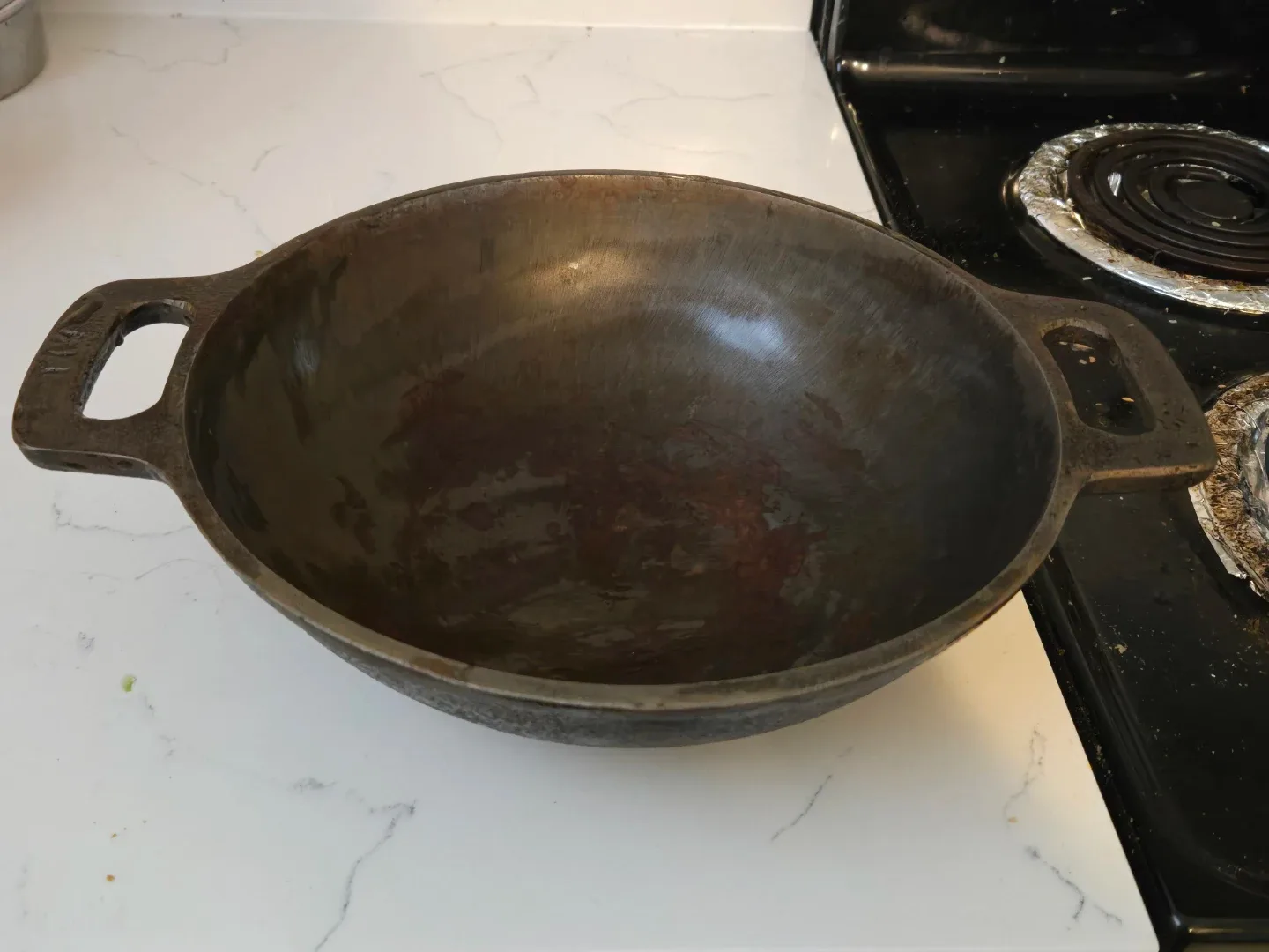 Used Cast Iron Kadhai work on induction