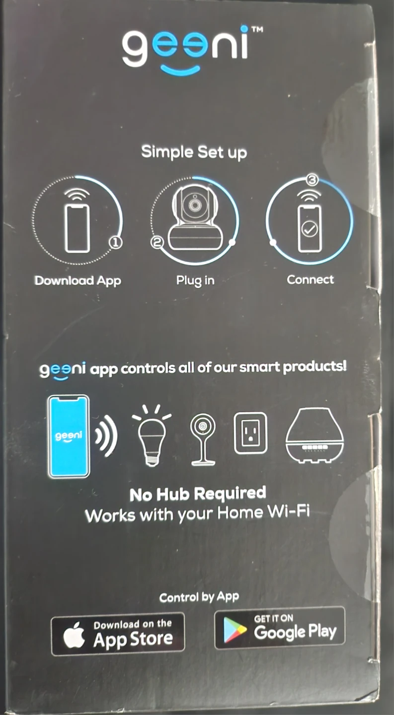 Geeni Sentinel Pan & Tilt Smart Security Camera - New - photo 3
