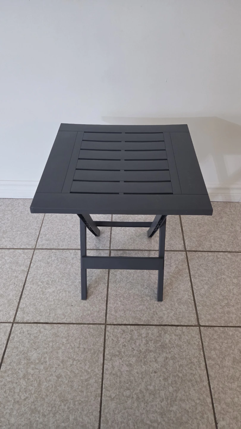 Folding Patio Table - Grey