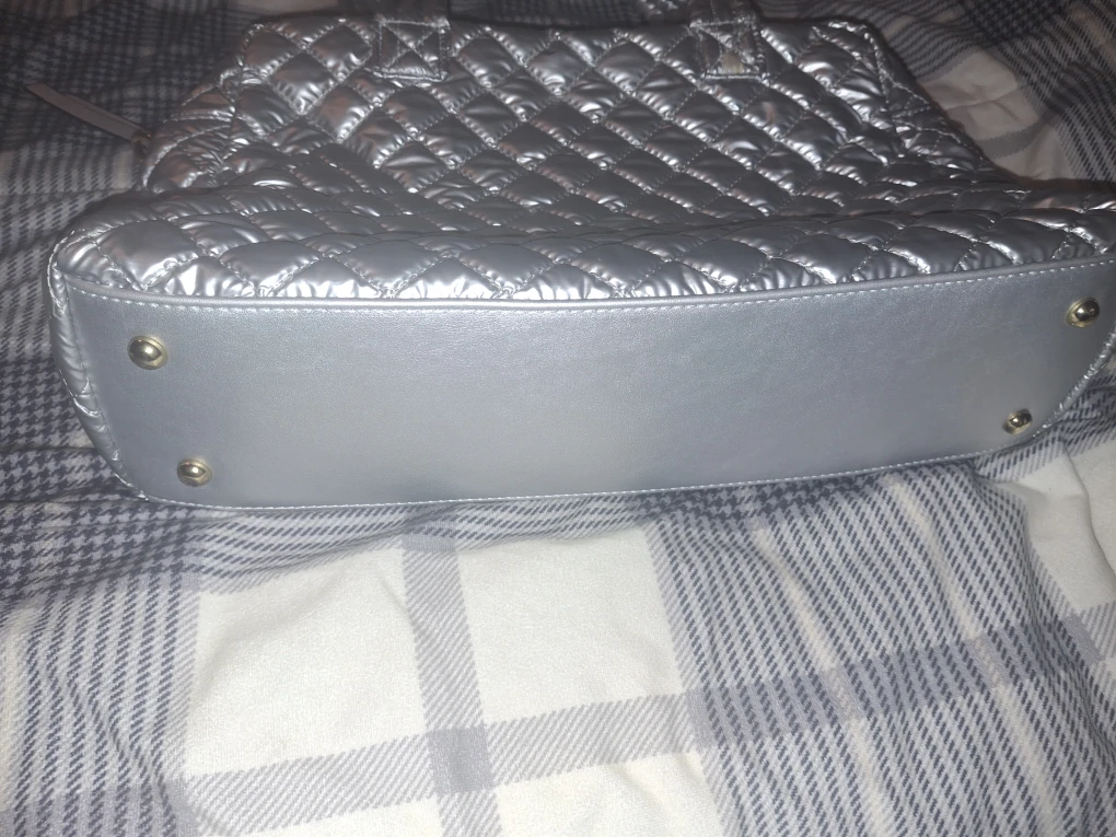 MZ Wallace Silver Quilted Tote Bag - photo 3