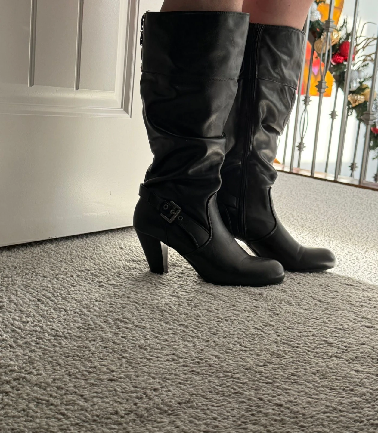 G by Guess Black Knee High Boots - Size 9M