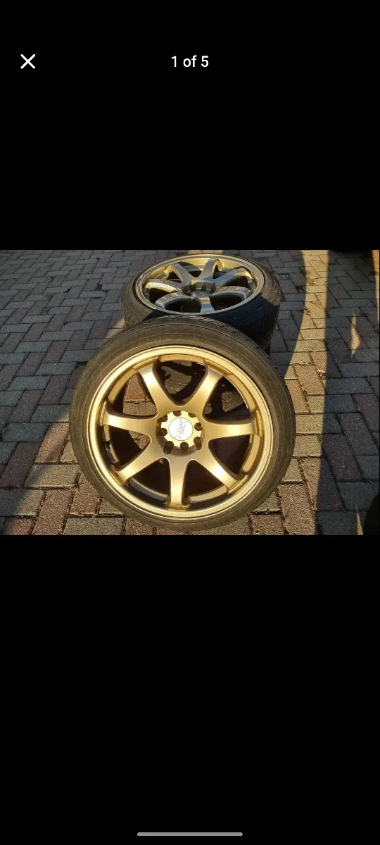 #cleanout Rims with summer tires for Honda civic 2001-2005