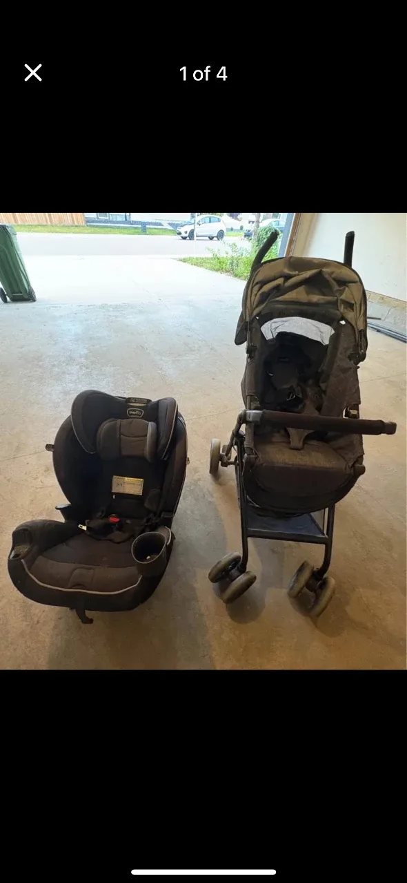 Evenflo Infant Car Seat & Stroller (front face + rear face )