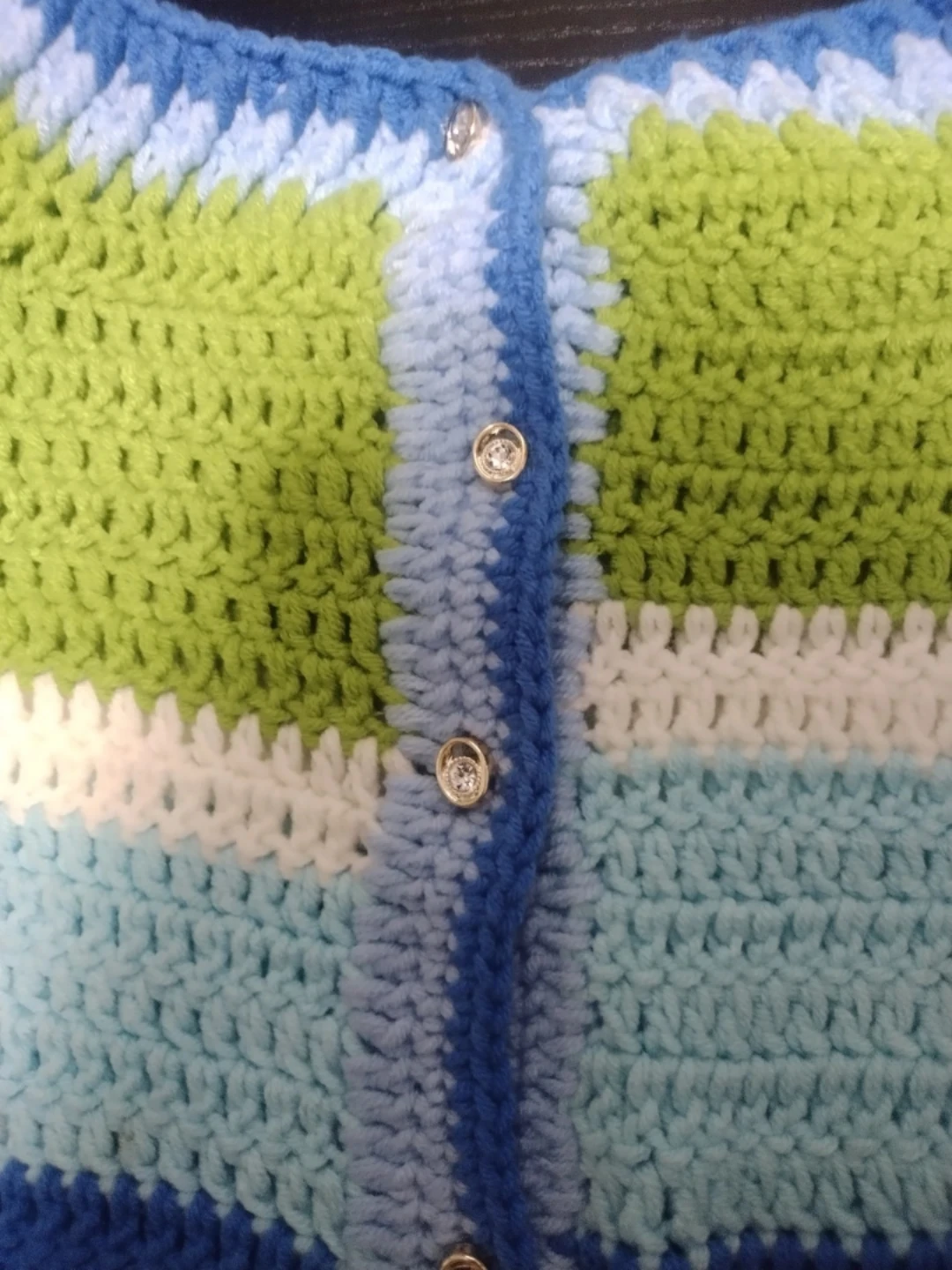 Handmade Crocheted Sweater - Colorful & Cozy - photo 2