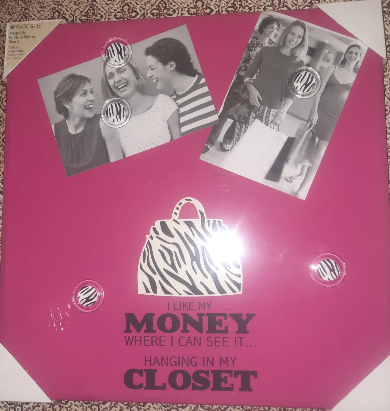 2x Magnetic Photo/Memo Board - With Magnets