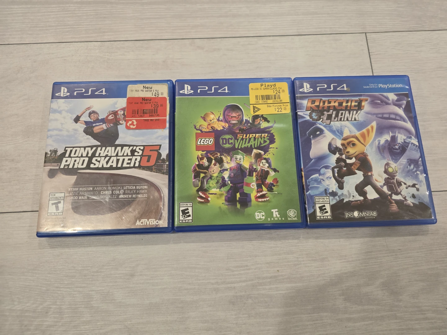 PS4 Games: Tony Hawk pro skater and Ratchet & Clank