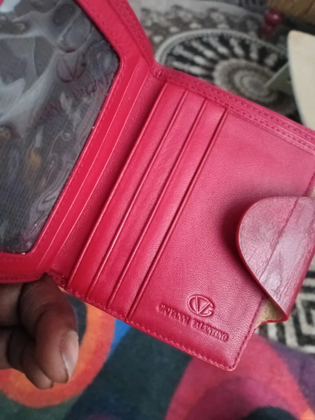 Giovanni Valentino Red Leather Wallet - photo 2