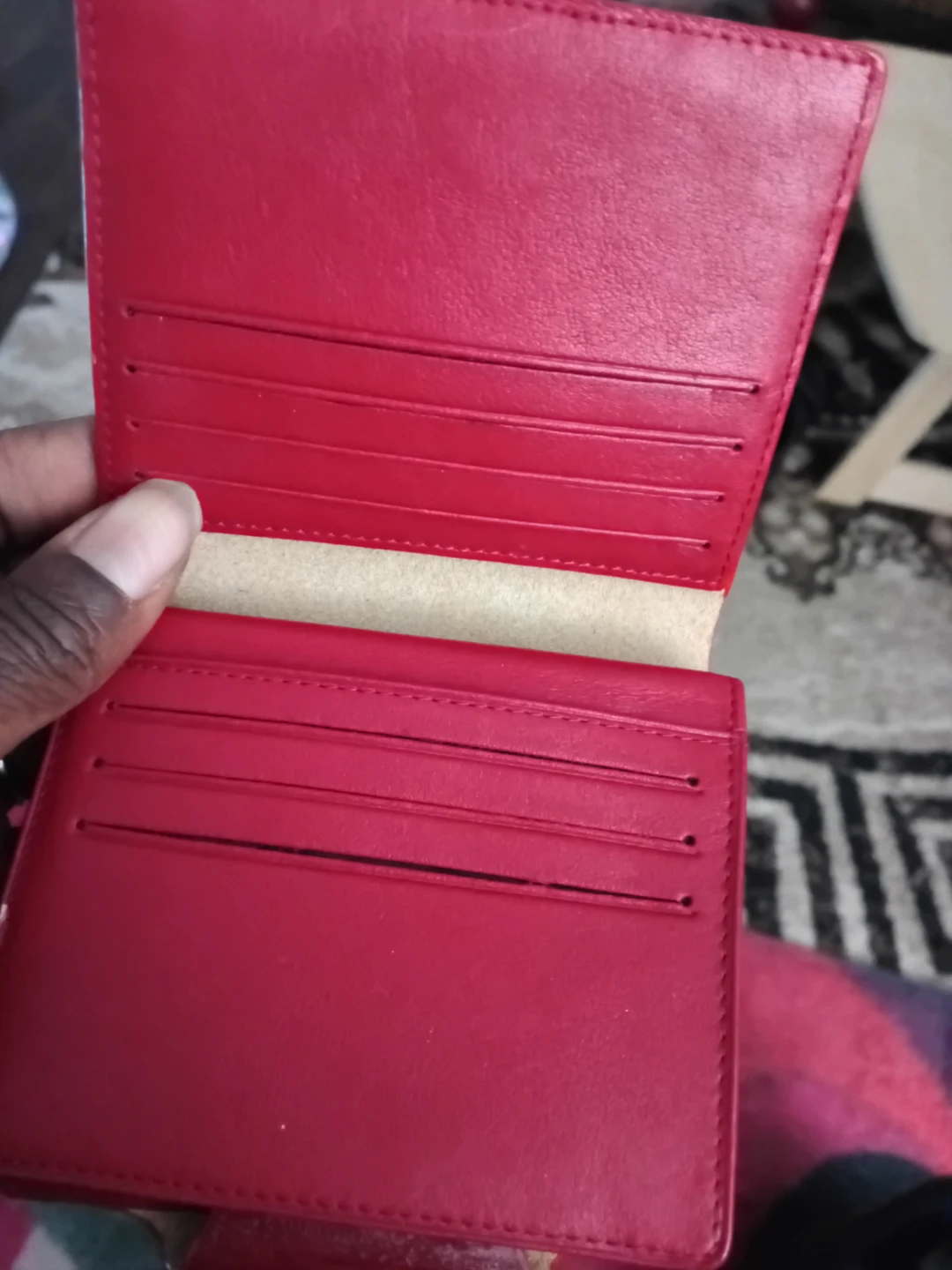 Giovanni Valentino Red Leather Wallet - photo 3
