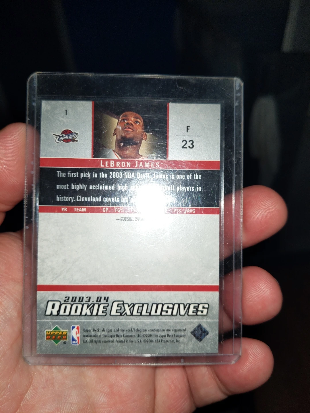 Lebron James upper deck 2003 - photo 2