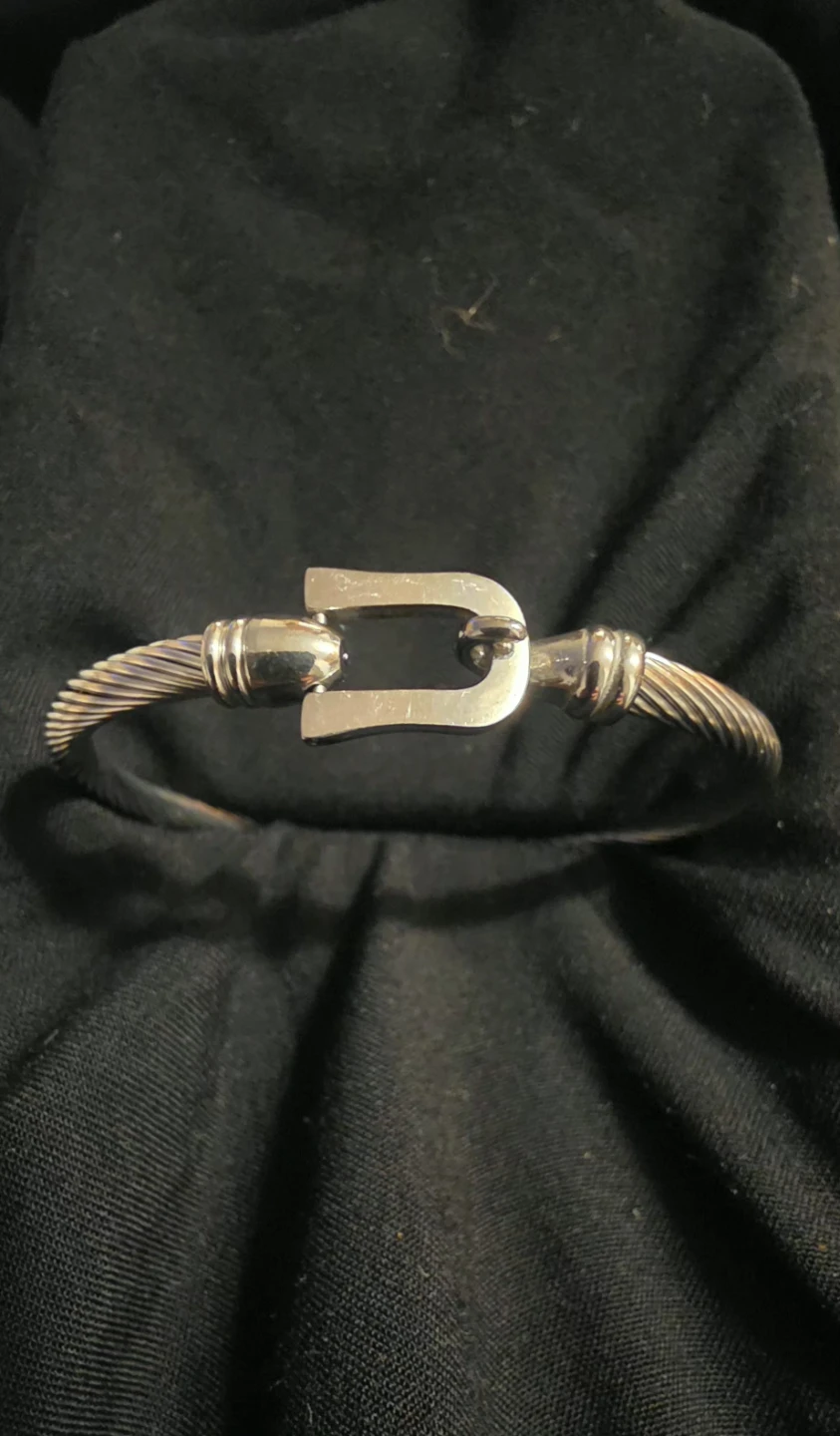 Cable Buckle Bangle Bracelet - photo 3