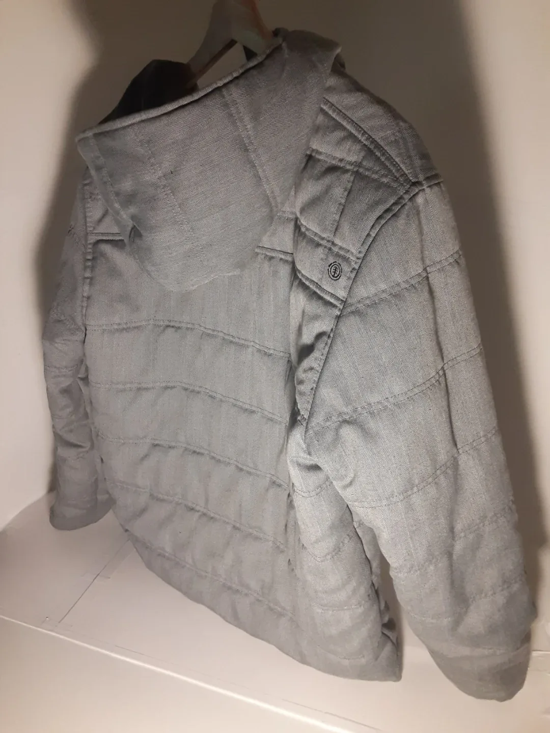 Element - Grey Hooded Button Up Winter Jacket | L/G image indicator(3)