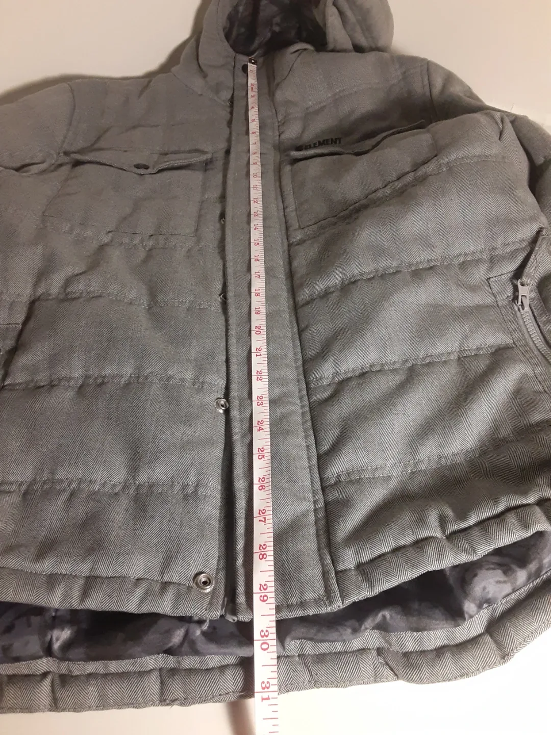 Element - Grey Hooded Button Up Winter Jacket | L/G image indicator(6)