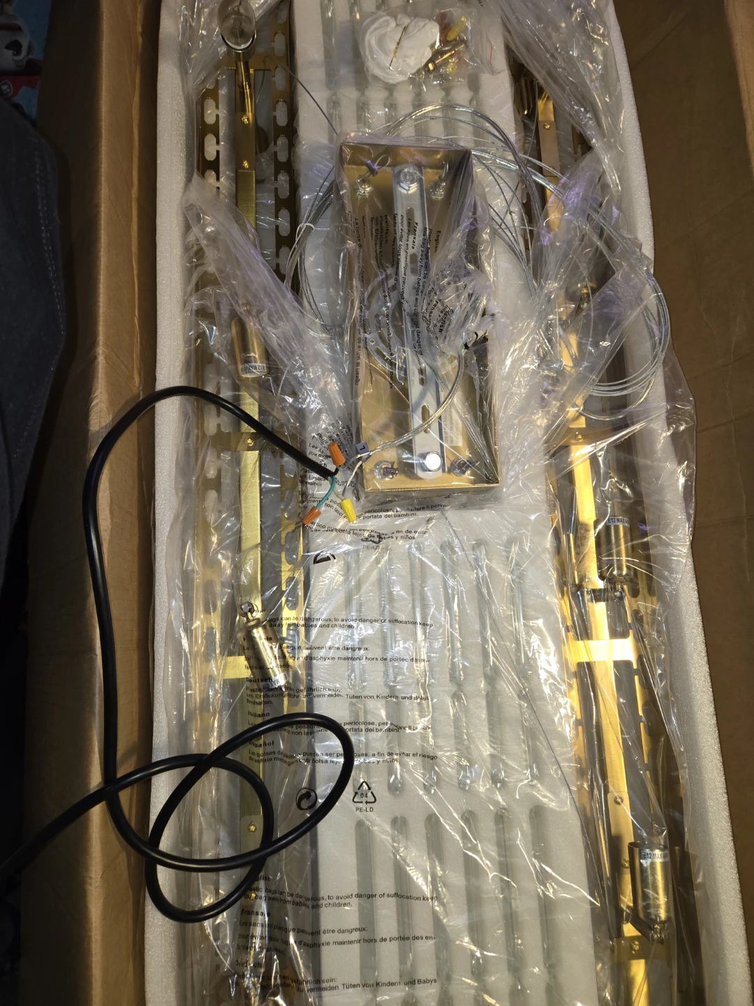 New Siljoy Modern Gold Crystal Chandelier L52" - photo 5