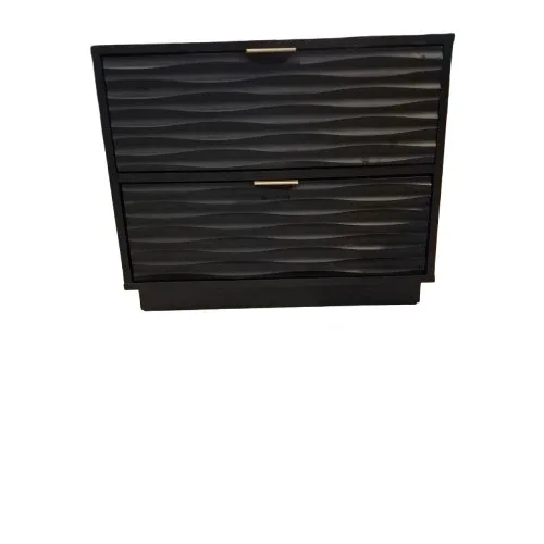 Black 2-Drawer Filing Cabinet