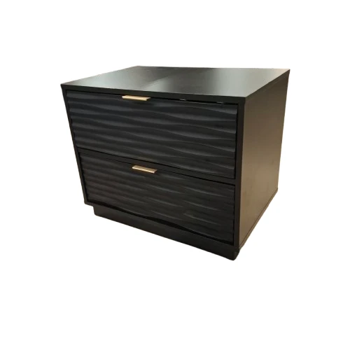 Black 2-Drawer Filing Cabinet - photo 2
