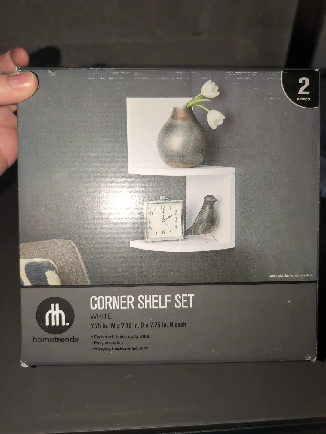 hometrends White Corner Shelf Set - New in Box