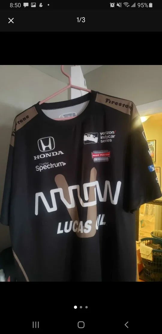 IndyCar Authentic Apparel XL Racing Jersey