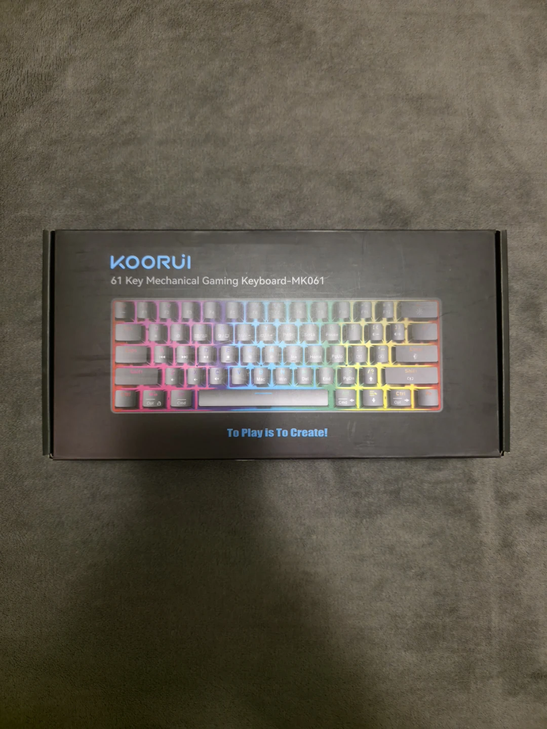 KOORUI 60% Gaming Mechanical Keyboard (Red Switches)