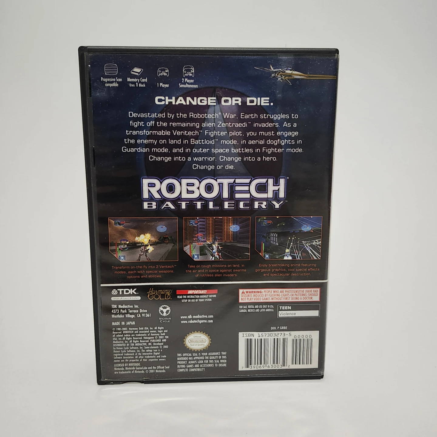 Nintendo GameCube Robotech Battlecry 2002 - photo 2