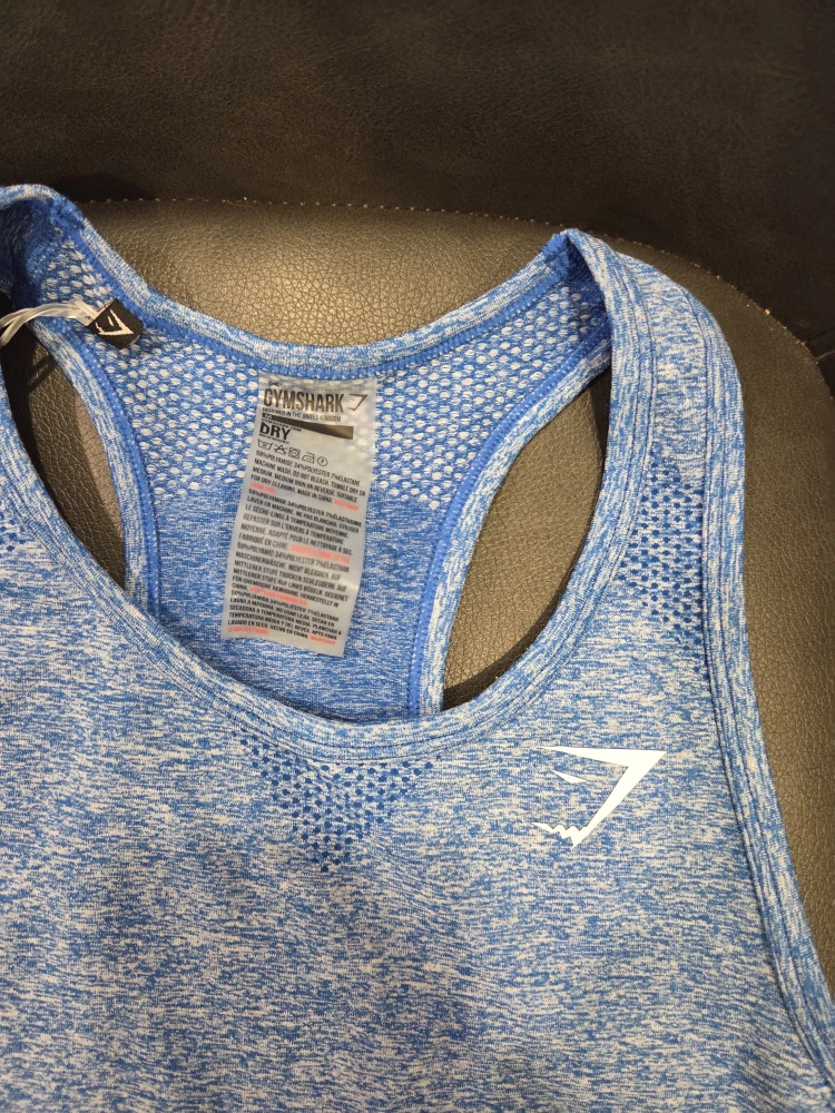 New Gymshark Seamless Vest - Blueberry Marl - Medium - photo 3