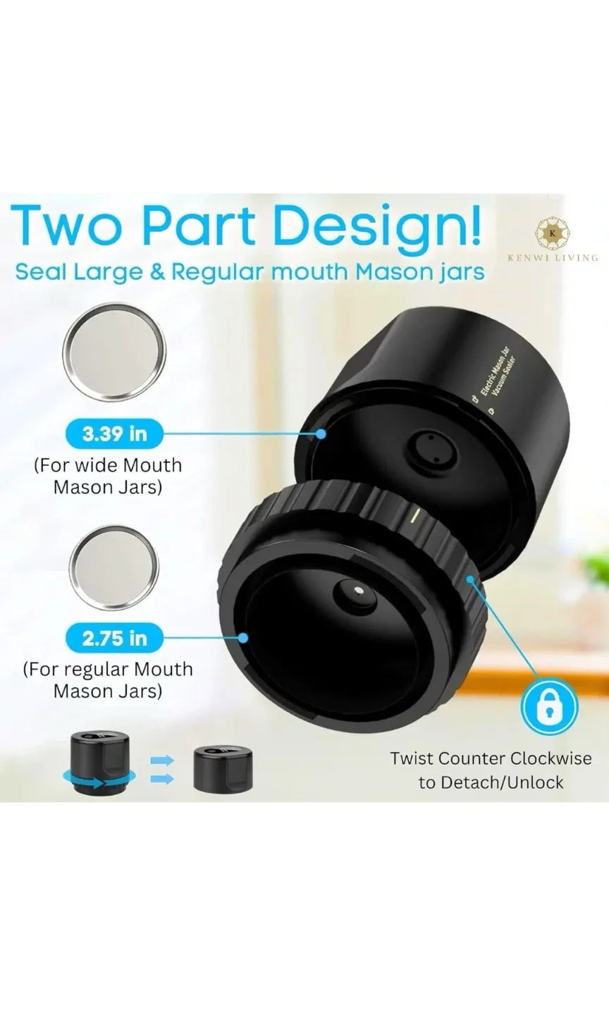 Electric Mason Jar Sealer Kit - Like New! image indicator(2)