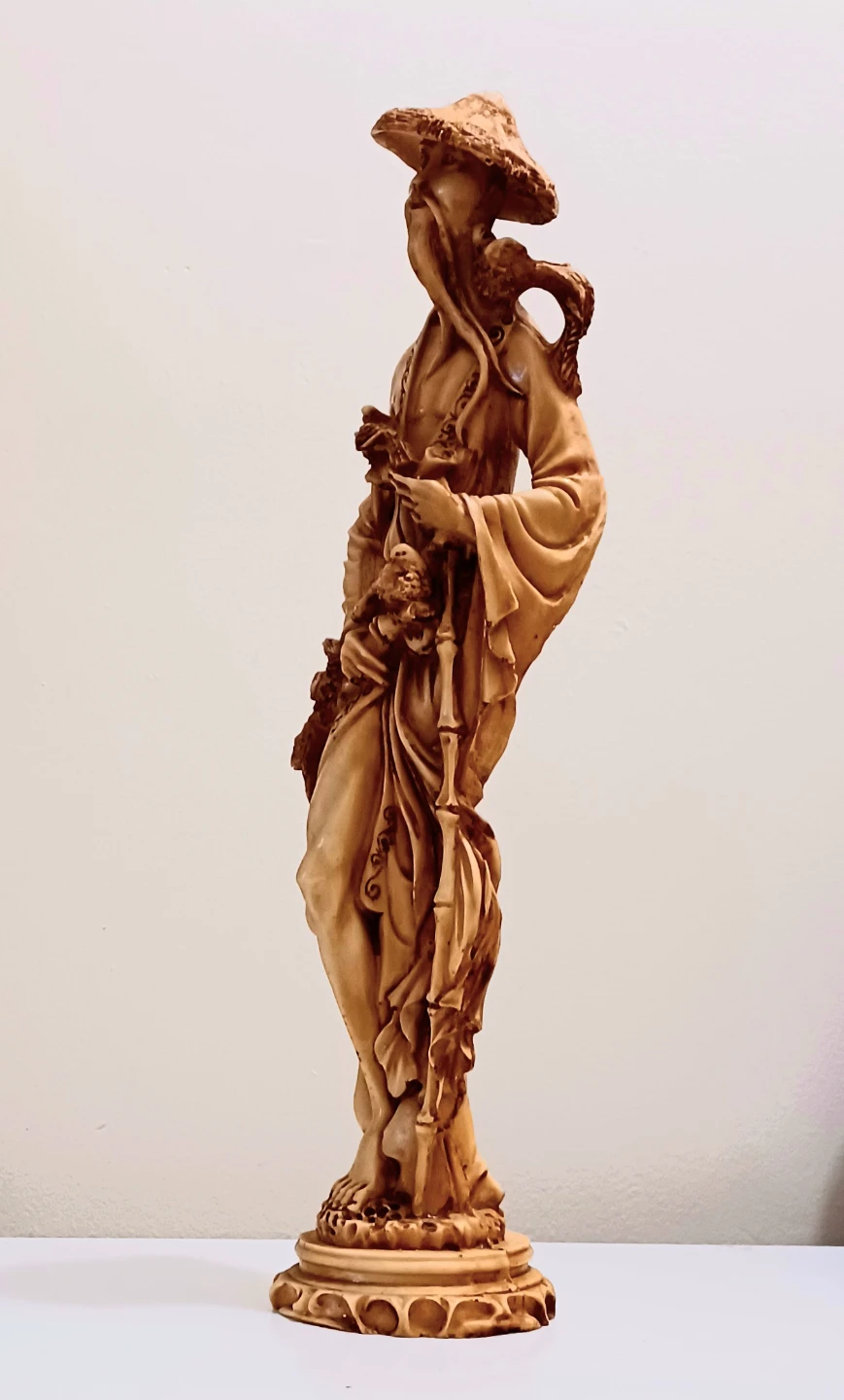 Unique 18" Tall Asian Man Statue - photo 2