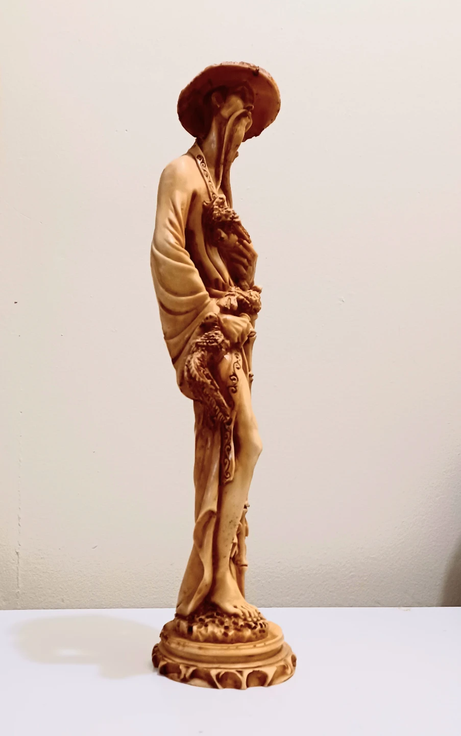 Unique 18" Tall Asian Man Statue - photo 3