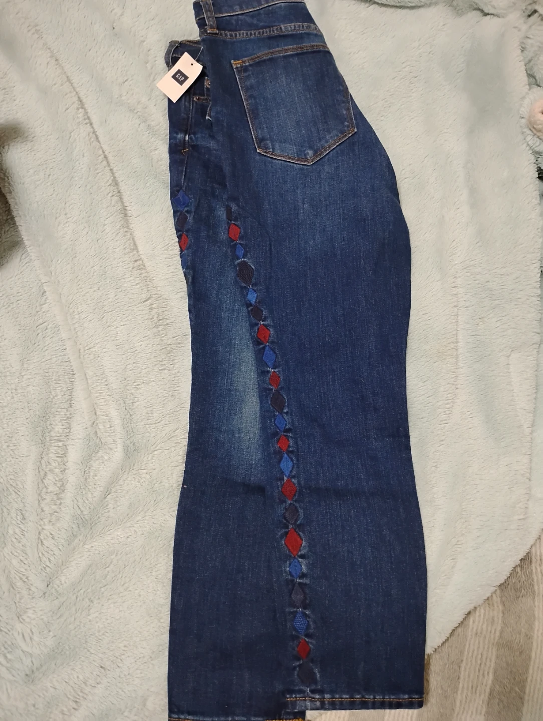 GAP Embroidered Flare Jeans - Size 27 - photo 2