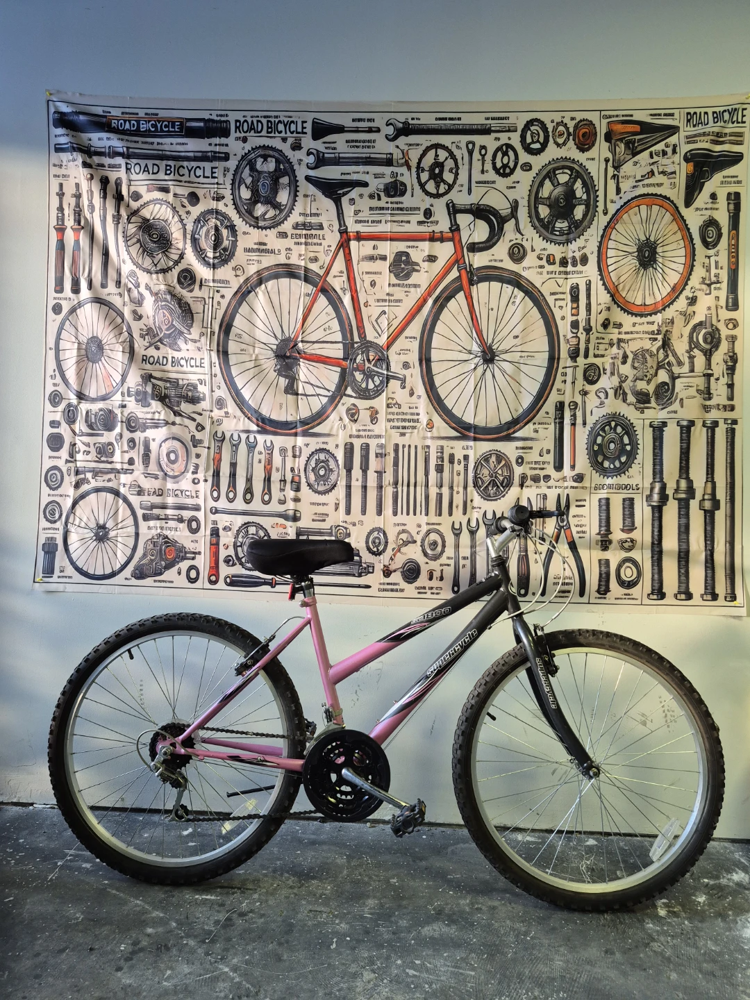Supercycle Mountain Bike - Pink & Black