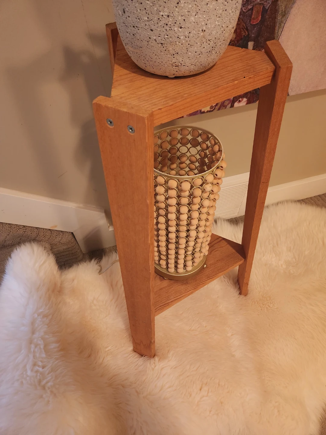 Wooden 2 shelf Plant Stand - photo 4