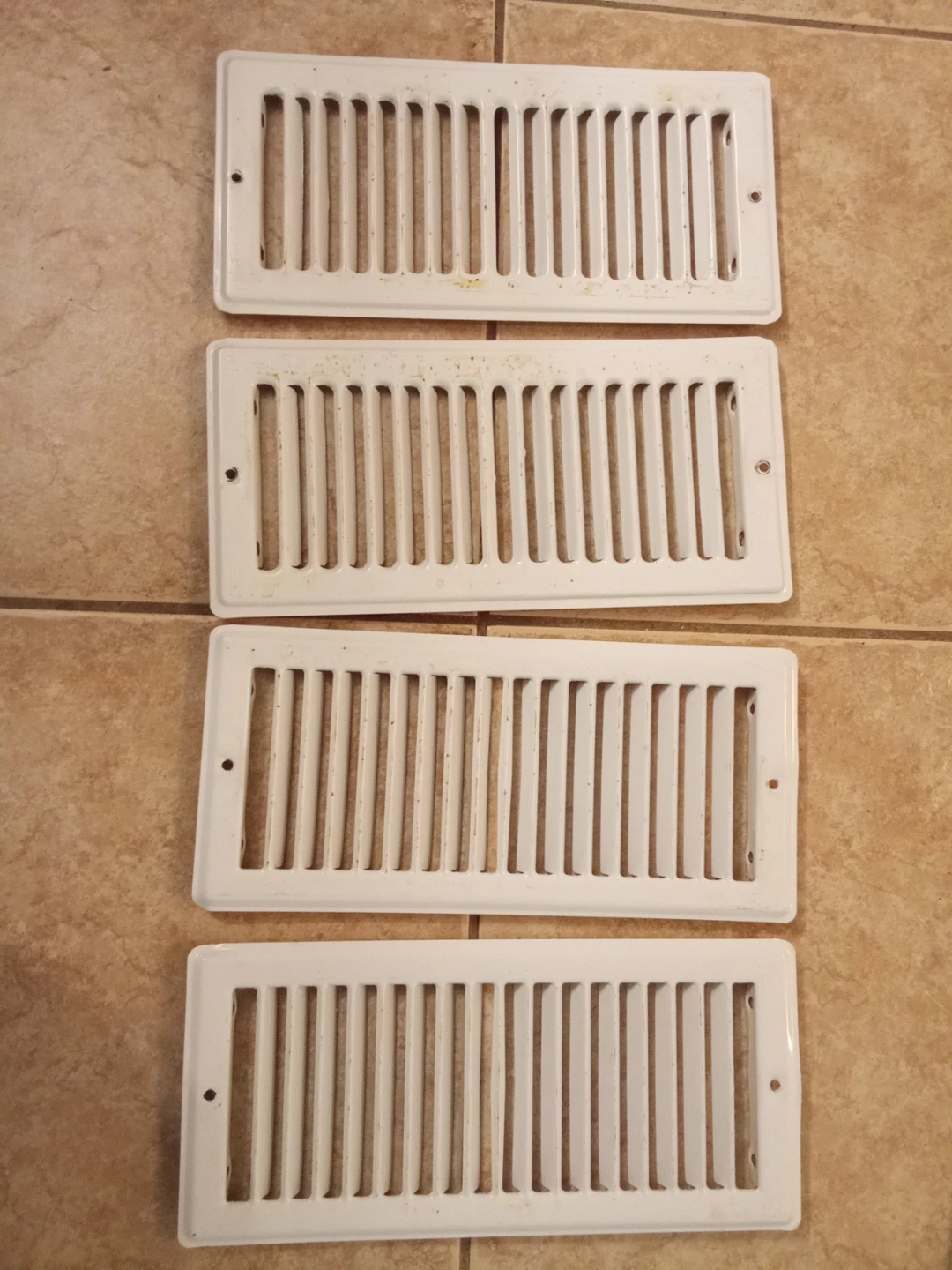 Metal White Vent Covers (Set of 4)
