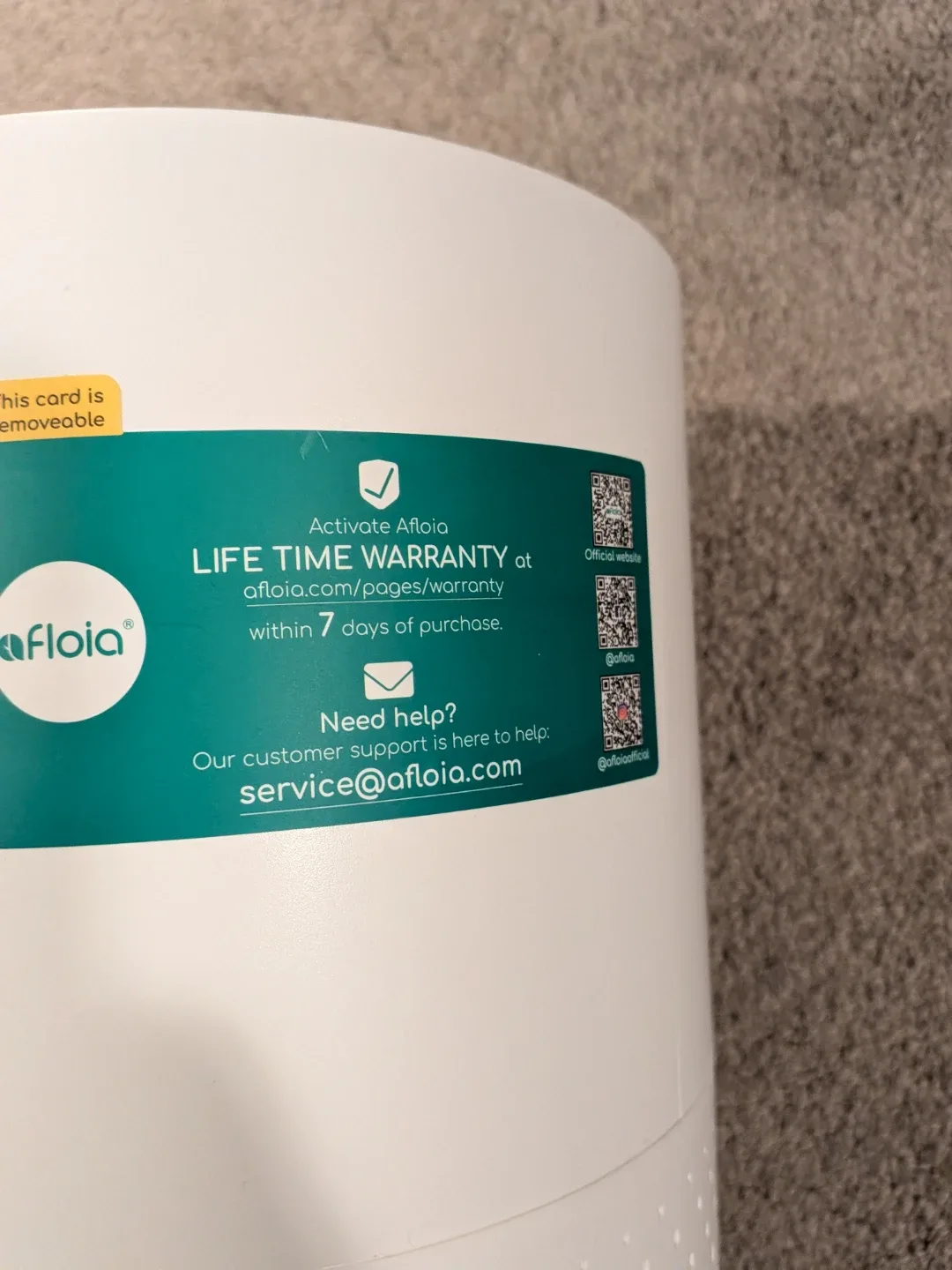 Afloia Air Purifier - White (New)