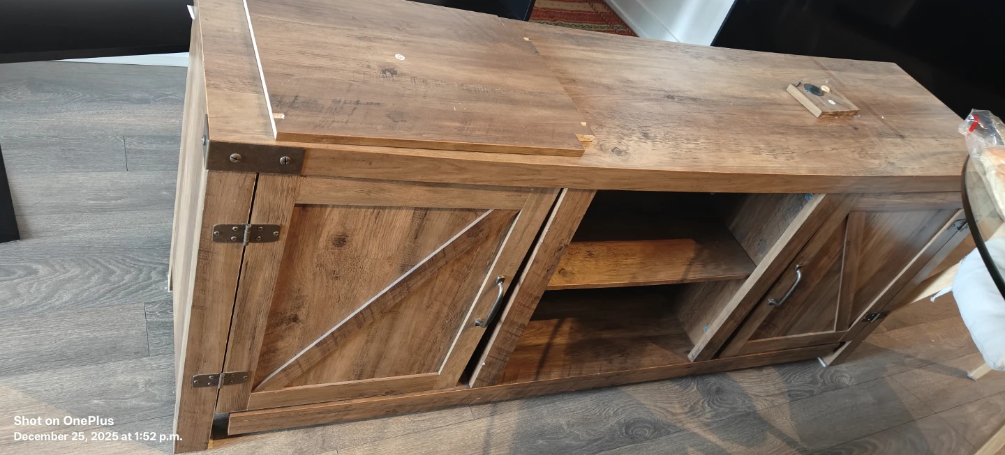 Rustic Wood TV Stand