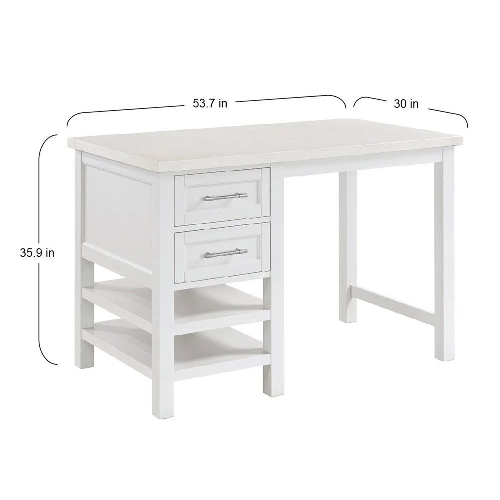 Universal Broadmoore® Caine Kitchen Island - White - photo 2