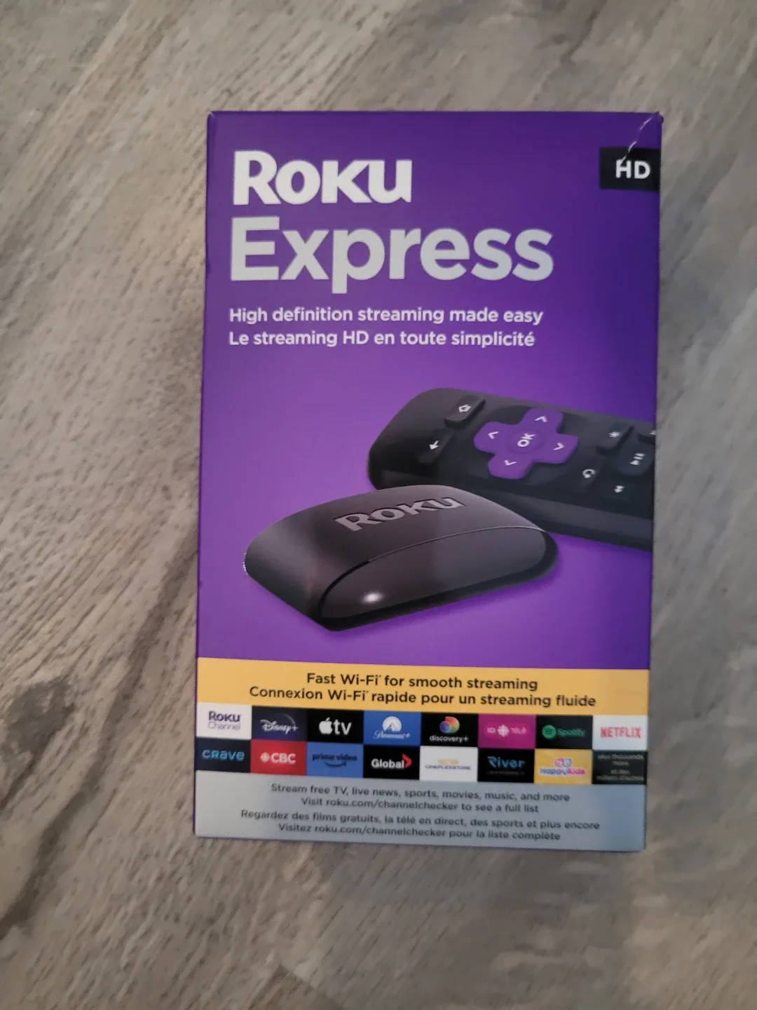 Roku Express HD Streaming Media Player - New in Box