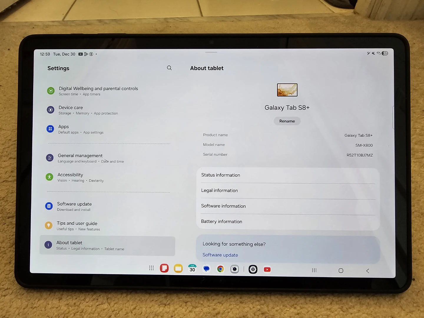 Samsung Galaxy Tab S8+ 8GB-128GB 12.4" Tablet-Graphite - photo 4
