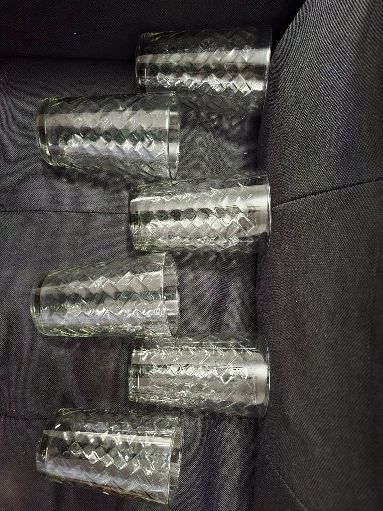 Set of 6 Textured Drinking Glasses - photo 2