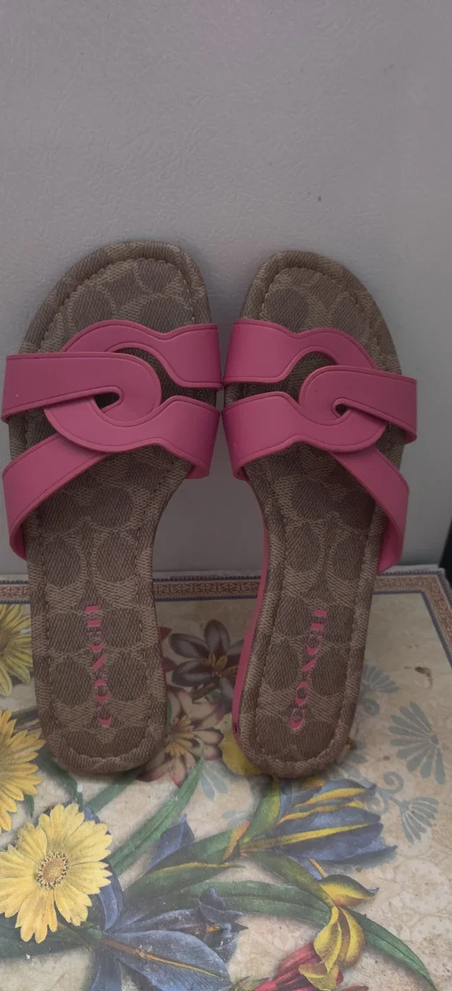 Coach Pink Sandals - Size 5