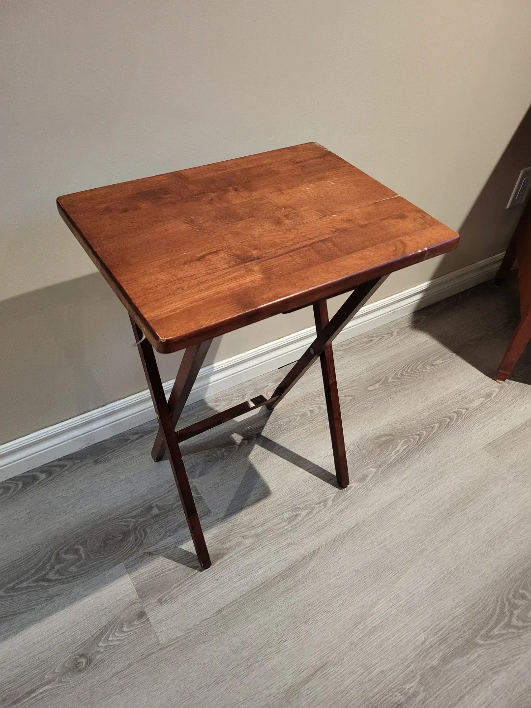 Folding Wooden TV Tray Table