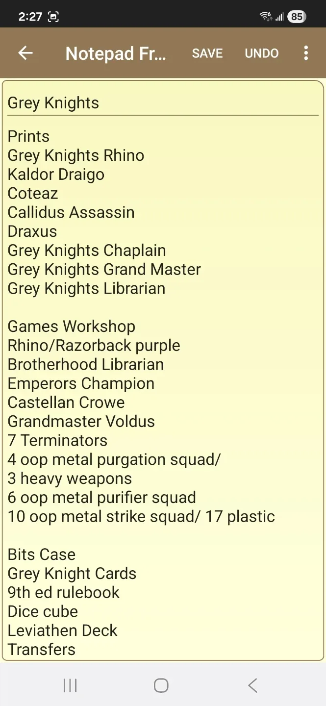 Warhammer 40k Grey Knights Lot