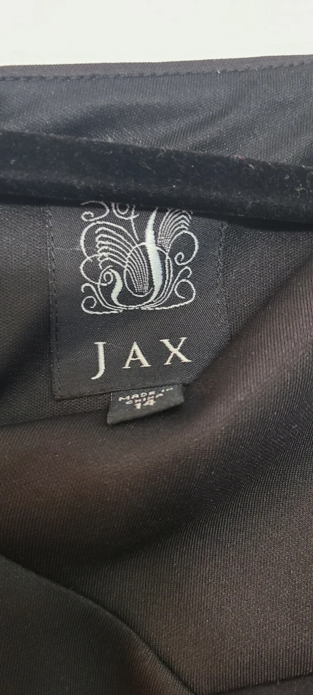 Jax Black Faux Leather & Suede Dress - Sz. 14 - photo 4