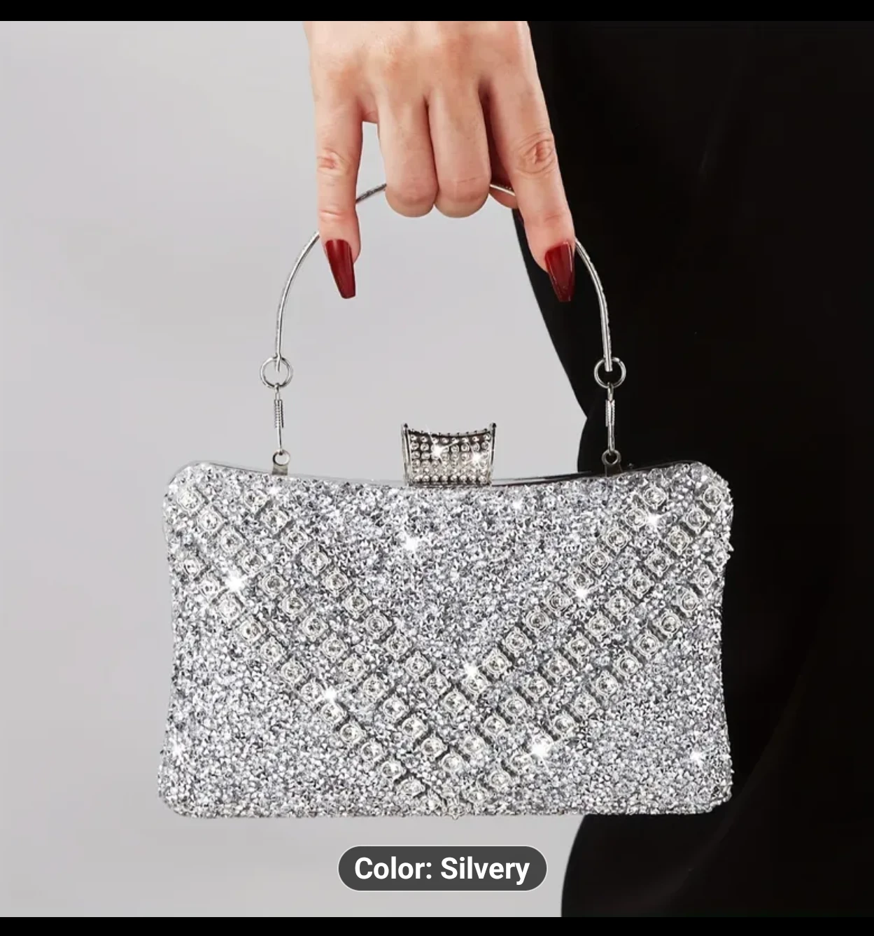 Silver Evening Clutch - photo 2
