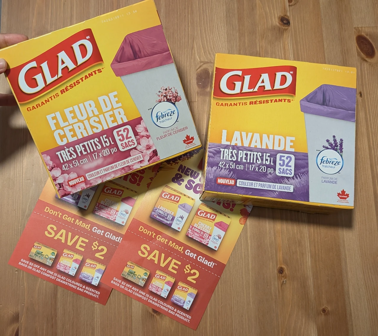 Glad 15L Small Scented Garbage Bags - Cherry & Lavender
