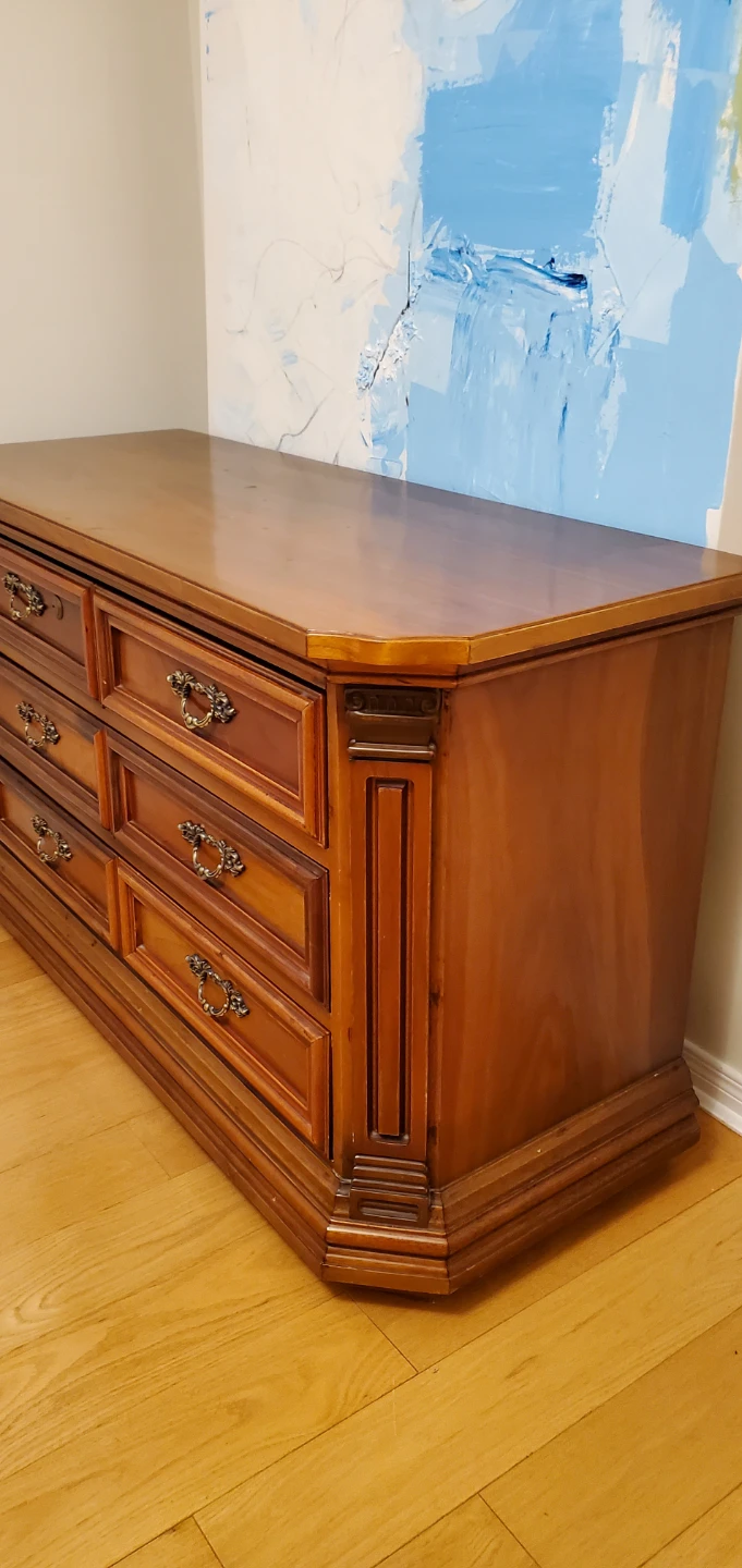 Wood Dresser with 6 Drawers - photo 2