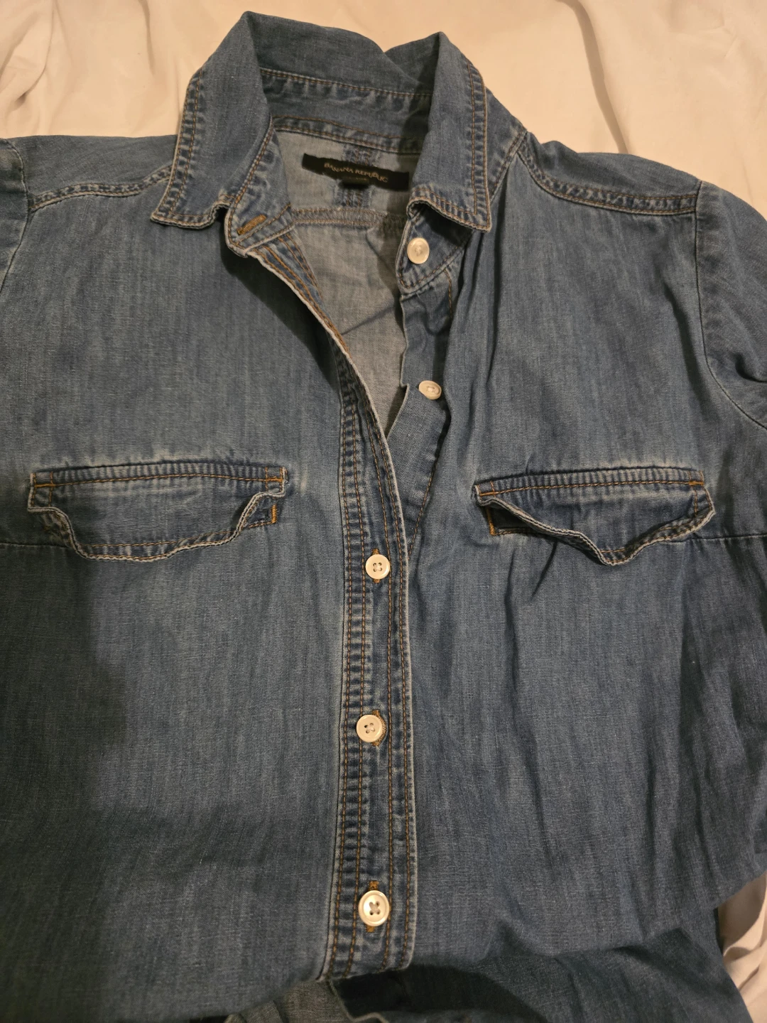 Banana Republic Denim Shirt Dress - Size XS - photo 3
