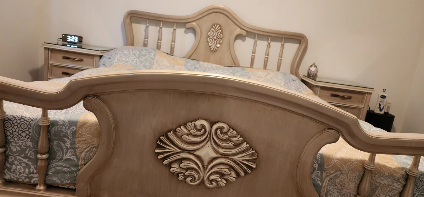Bedroom Set - Bed Frame, Nightstands, Dresser