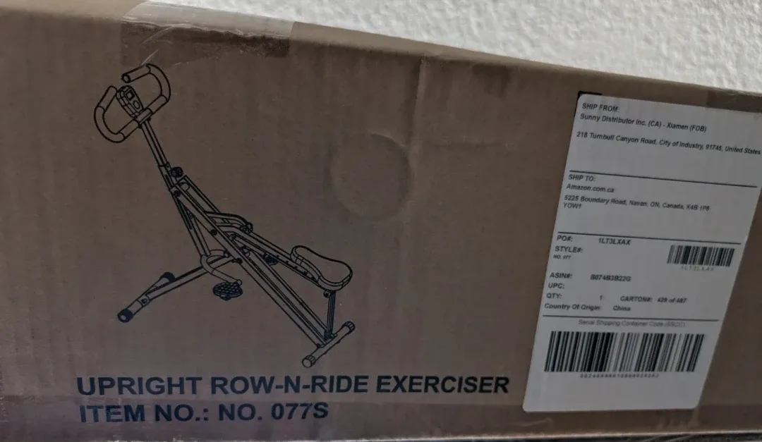 Sunny Upright Row-N-Ride Exerciser - New in Box! image indicator(2)
