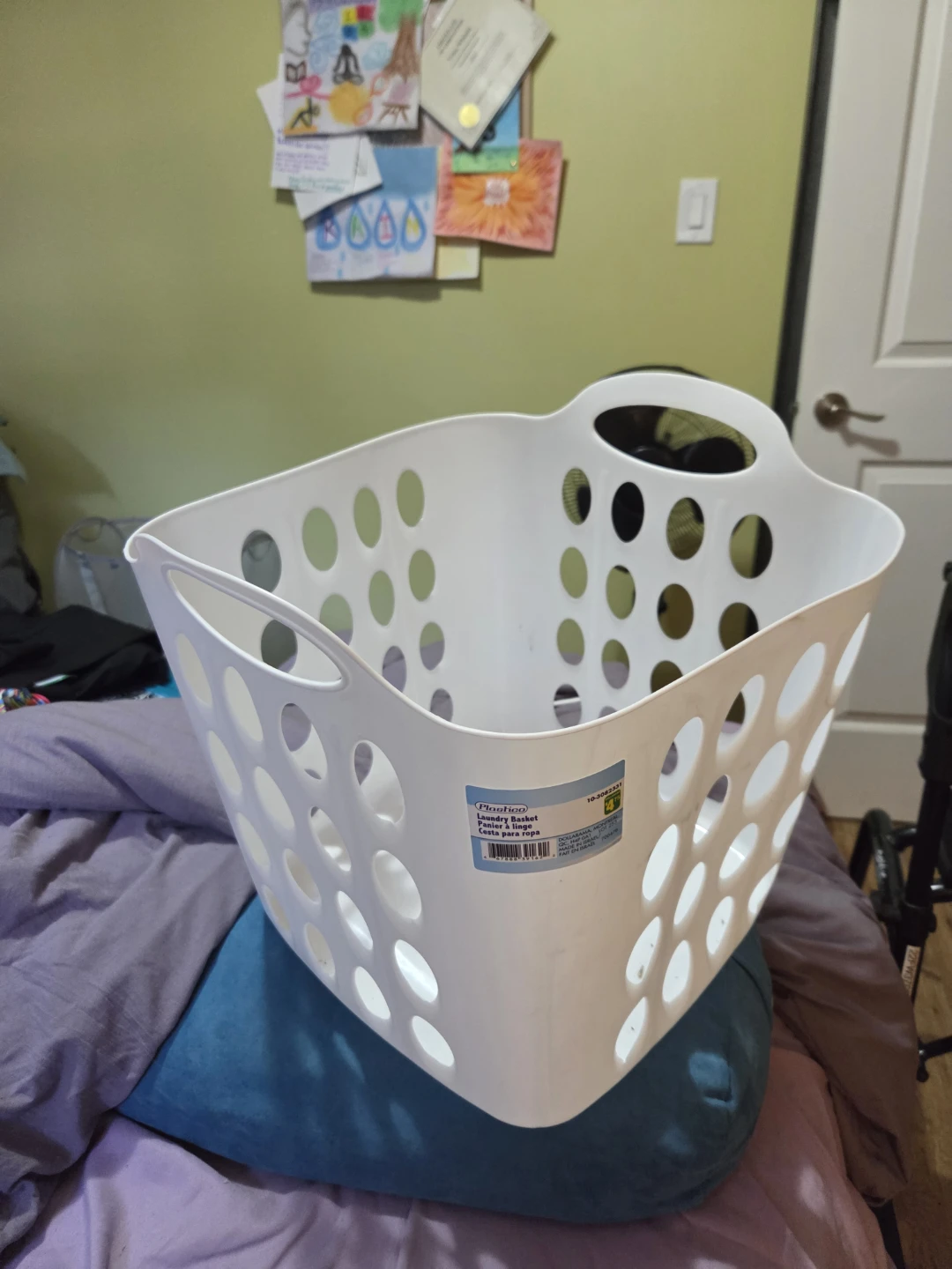 White Laundry Basket - Like New!