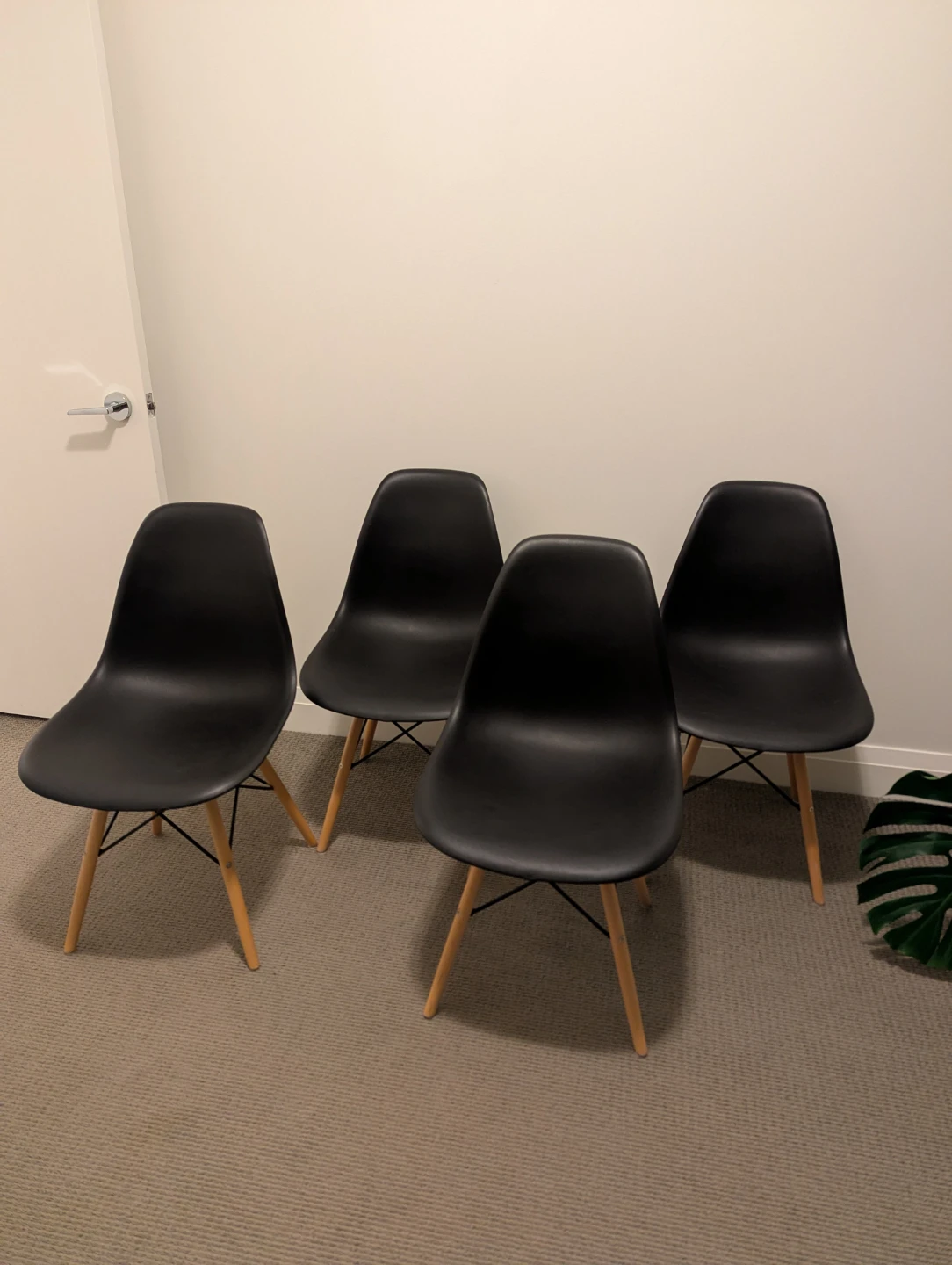 Structube Set of 4 Dining Chairs - Black - photo 2