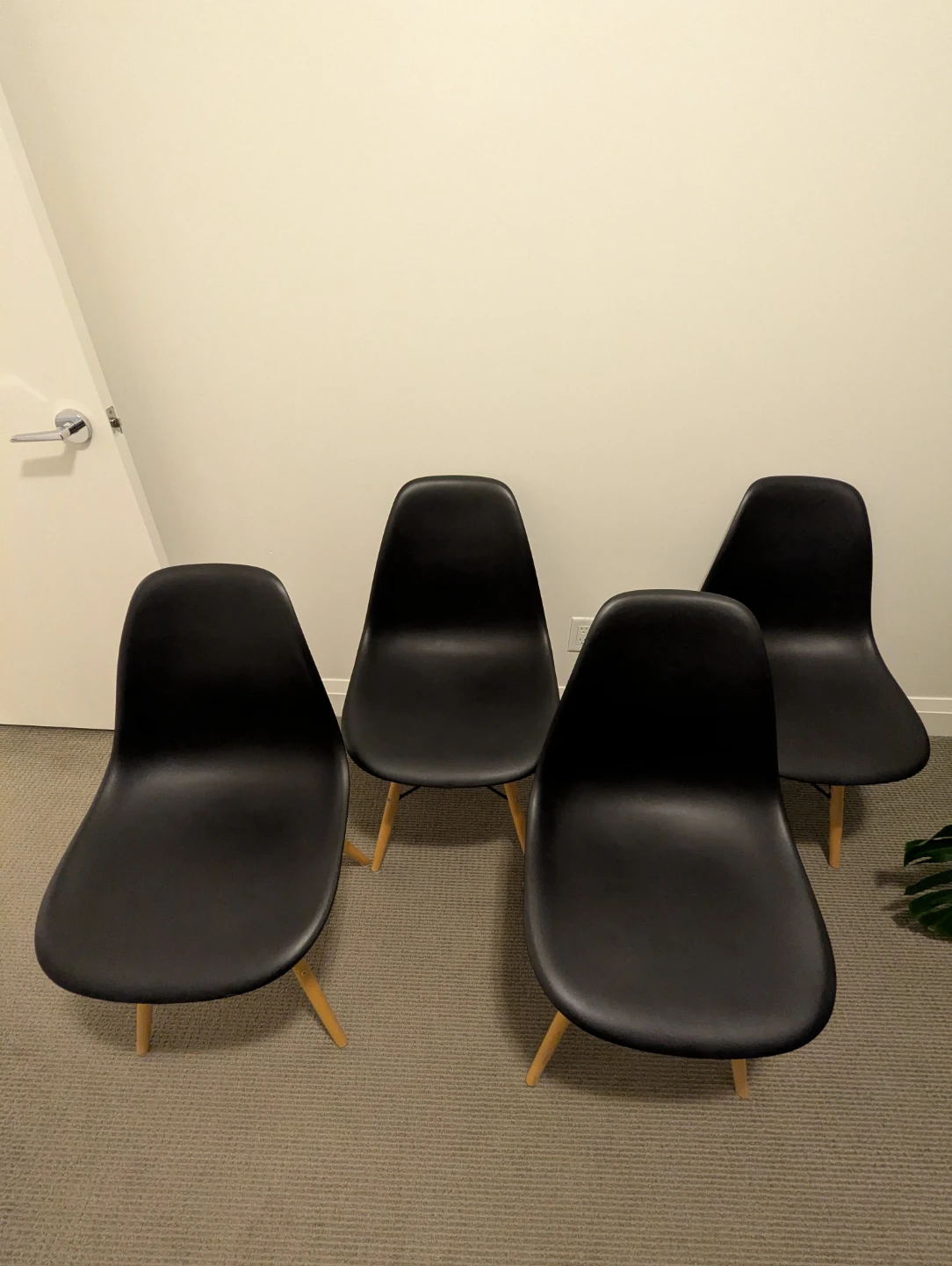 Structube Set of 4 Dining Chairs - Black - photo 3